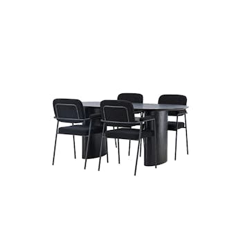 Matgrupp Venture Home Isolde med 4 st Yesterday stolar