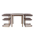 Matgrupp Venture Home Andy Ø120 cm med 4st Morning Matstolar