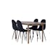 Matgrupp Venture Home Andy Ø120 cm med 4st Polar Matstolar