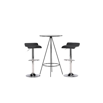 Matgrupp Venture Home Bistro Ø60 cm med 2 st Jonna stolar