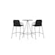 Matgrupp Venture Home Bistro Ø60 cm med 2 st Tvist stolar
