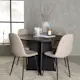 Matgrupp Venture Home Bootcut Ø110 cm med 4 st Polar stolar