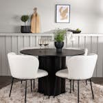 Matgrupp Venture Home Olivia Ø110 cm med 4 st Edina stolar