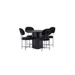 Matgrupp Venture Home Olivia Ø110 cm med 4 st Stella stolar