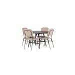 Matgrupp Venture Home Kaseidon Ø100 cm med 4 st Seda stolar