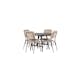 Matgrupp Venture Home Kaseidon Ø100 cm med 4 st Seda stolar