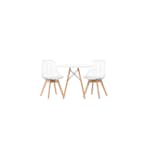 Matgrupp Venture Home Danburi Ø60 cm med 2 st Edvin stolar
