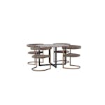 Matgrupp Venture Home Durango Ø120 cm med 4 st Morning stolar