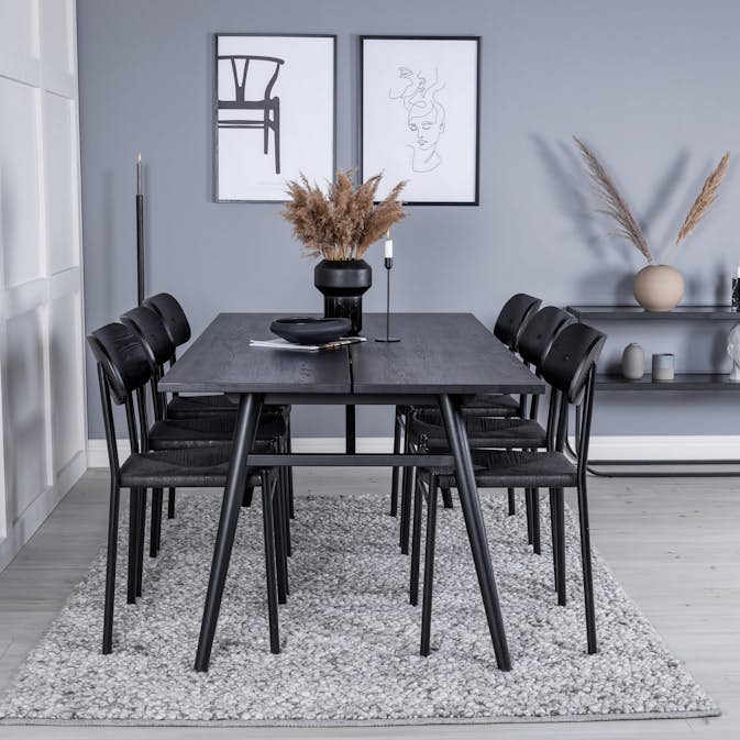 Matgrupp Venture Home Sleek med 6st Polly Stolar