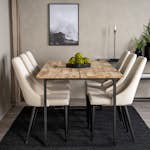 Matgrupp Venture Home Cirebon med 6st Leone Stolar