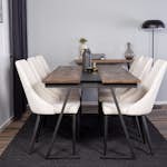 Matgrupp Venture Home Jakarta med 6st Leone Stolar