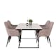 Matgrupp Venture Home Estelle Rektangulär med 4st Comfort Stolar