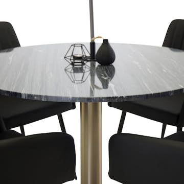 Matgrupp Venture Home Estelle Rund med 4st Comfort Stolar