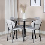 Matgrupp Venture Home Plaza med 4st Vault Stolar