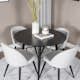 Matgrupp Venture Home Plaza med 4st Velvet Stolar