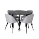 Matgrupp Venture Home Plaza med 4st Velvet Stolar