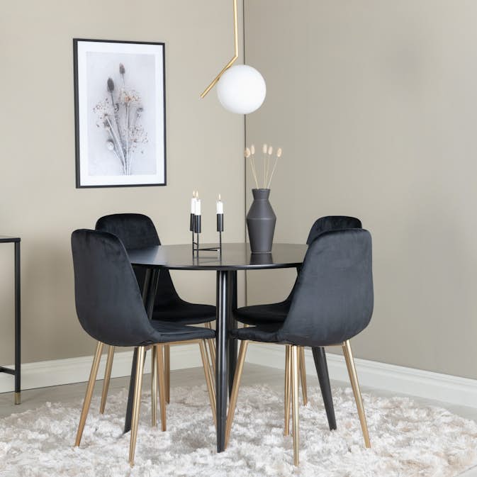 Matgrupp Venture Home Plaza med 4st Polar Stolar