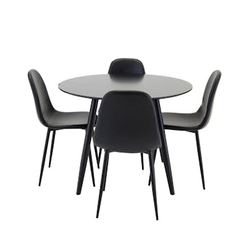 Matgrupp Venture Home Plaza med 4st Polar Stolar