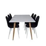 Matgrupp Venture Home Polar med 6st Stolar