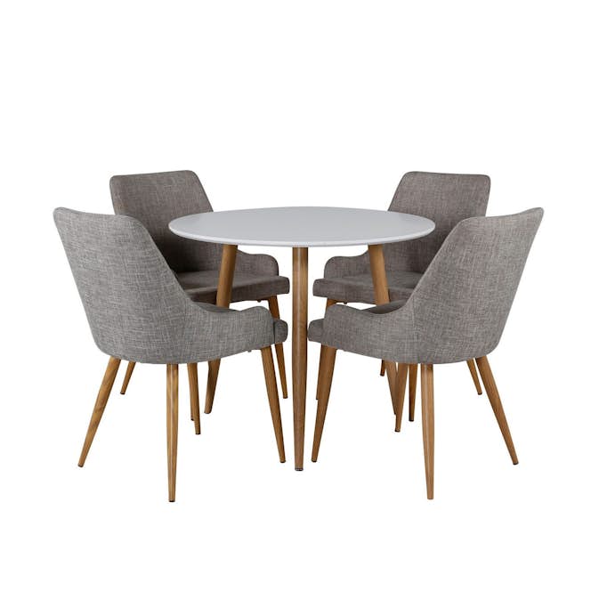 Matgrupp Venture Home Polar med 4st Plaza Stolar