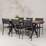 Trädgårdsgrupp Venture Home Garcia med 6 Copacabana Stolar