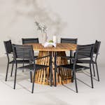 Trädgårdsgrupp Venture Home Tucumán med 6 Copacabana Stolar