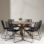 Trädgårdsgrupp Venture Home Rosario med 6 Lindos Stolar