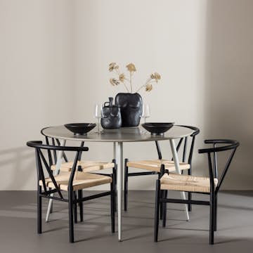 Matgrupp Venture Home Plaza Ø120 med 4 st Alfons Stolar