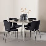 Matgrupp Venture Home Plaza Ø120 med 4 st Modesto Stolar