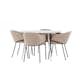 Matgrupp Venture Home Plaza Ø120 med 4 st Evelina Stolar