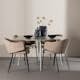 Matgrupp Venture Home Plaza Ø120 med 4 st Evelina Stolar