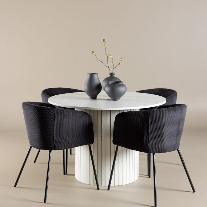 Matgrupp Venture Home Härön Ø110 med 4 st Berit Stolar