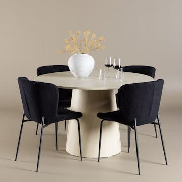 Matgrupp Venture Home Lanzo Ø120 med 4 st Modesto Stolar