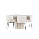 Matgrupp Venture Home Lanzo Ø120 med 4 st Agnes Stolar