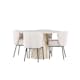 Matgrupp Venture Home Lanzo Ø120 med 4 st Agnes Stolar