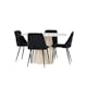 Matgrupp Venture Home Lanzo Ø120 med 4 st Night Stolar