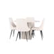Matgrupp Venture Home Olivia Ø110 med 4 st Leone Stolar