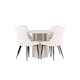 Matgrupp Venture Home Olivia Ø110 med 4 st Leone Stolar