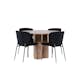 Matgrupp Venture Home Olivia Ø110 med 4 st Modesto Stolar