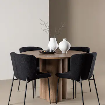 Matgrupp Venture Home Olivia Ø110 med 4 st Modesto Stolar