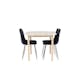 Matgrupp Venture Home Andy 180 med 4 st Polar Stolar Sammet