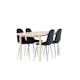 Matgrupp Venture Home Andy 180 med 4 st Polar Stolar Sammet