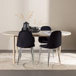 Matgrupp Venture Home Andy 180 med 4 st Polar Stolar Sammet