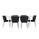 Matgrupp Venture Home Silar 180 med 6 st Modesto Stolar