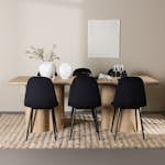 Matgrupp Venture Home Olivia 210 med 6 st Polar Stolar Sammet