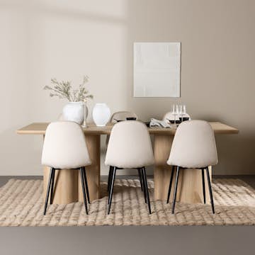 Matgrupp Venture Home Olivia 210 med 6 st Polar Stolar Sammet