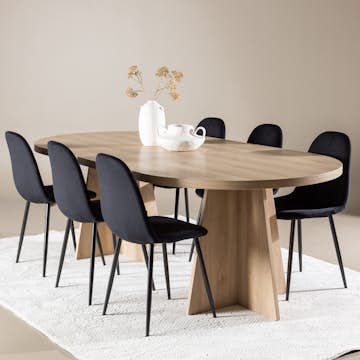 Matgrupp Venture Home Bootcut 230 med 6 st Polar Stolar Sammet