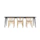 Matgrupp Venture Home Ellis 230 med 6 st Alfons Stolar