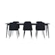 Matgrupp Venture Home Ellis 230 med 6 st Night Stolar