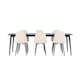 Matgrupp Venture Home Ellis 230 med 6 st Polar Stolar Sammet